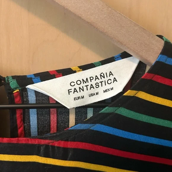 NEVER WORN rainbow Compañía Fantástica dress. Size M - Picture 4 of 5